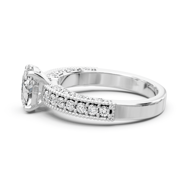 0.95-2.10 CT Oval & Round Cut Natural Diamonds - Solitaire Rings