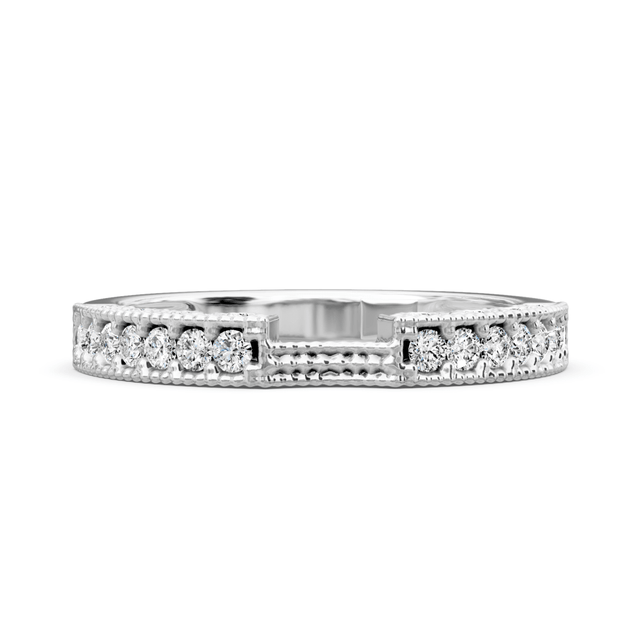 0.50 CT Round Cut Natural Diamonds - Wedding Band
