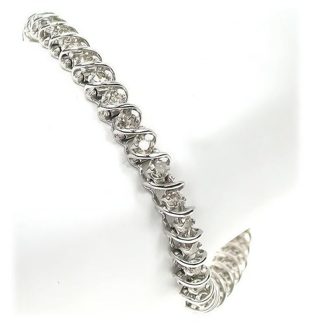 1.00-4.00 CT Round Cut Natural Diamonds - Tennis Bracelet