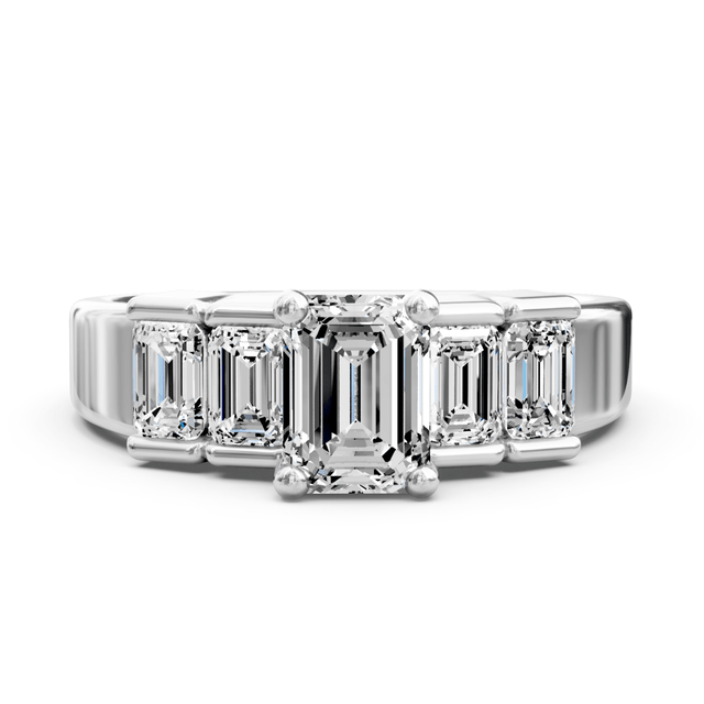 1.65-2.80 CT Emerald Cut Natural Diamonds - Engagement Ring