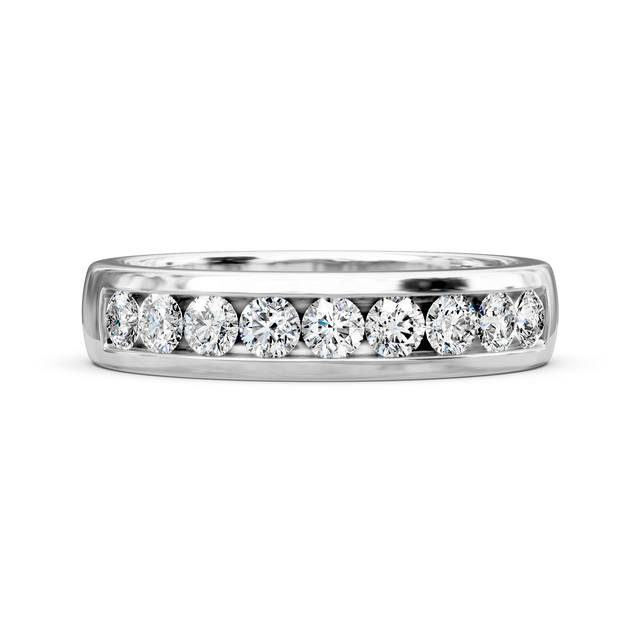 0.80 CT Round Cut Lab Grown Diamonds - Mens Wedding Bands