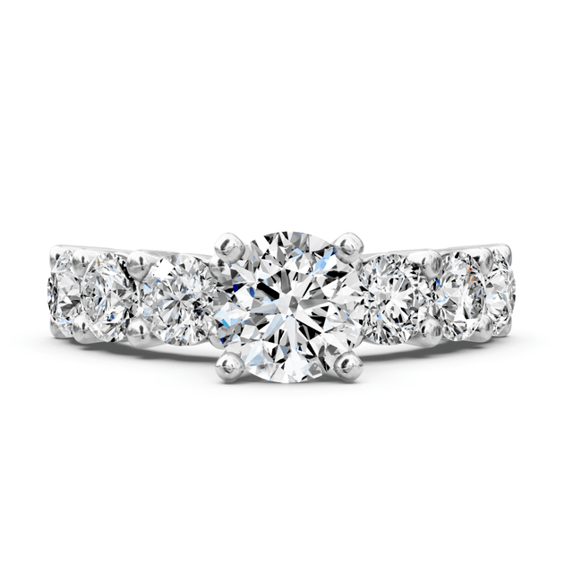 1.85-3.00 CT Round Cut Natural Diamonds - Engagement Ring