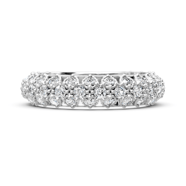 1.50 CT Round Cut Natural Diamonds - Wedding Band