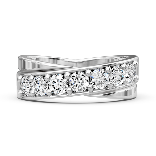 1.20 CT Round Cut Lab Grown Diamonds - Mens Wedding Bands