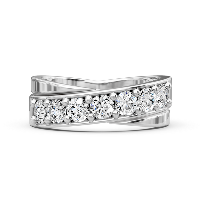 1.20 CT Round Cut Natural Diamonds - Mens Wedding Bands