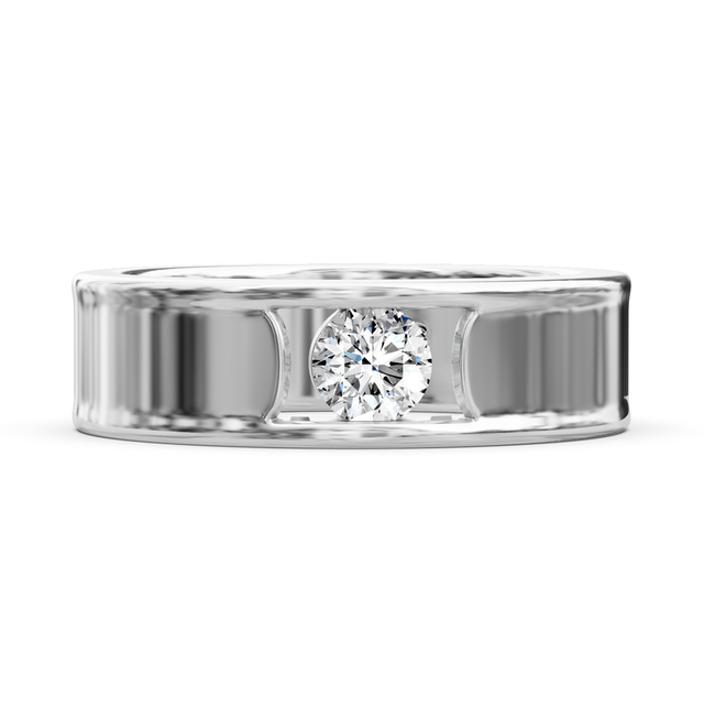 0.35 CT Round Cut Lab Grown Diamonds - Mens Wedding Bands