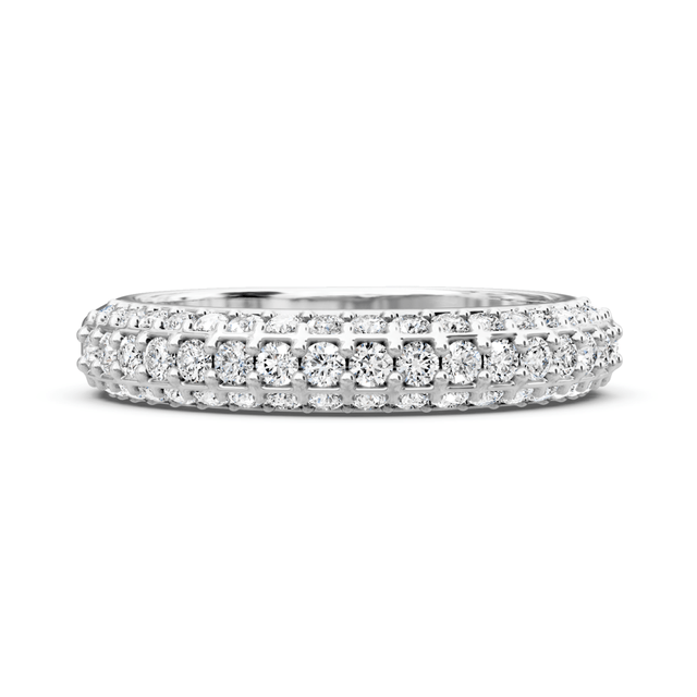 1.00 CT Round Cut Natural Diamonds - Wedding Band