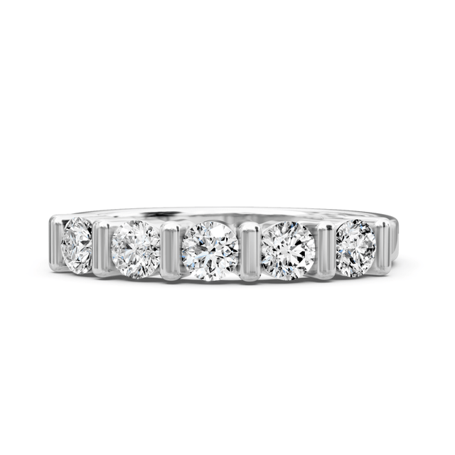 1.10 CT Round Cut Natural Diamonds - Wedding Band
