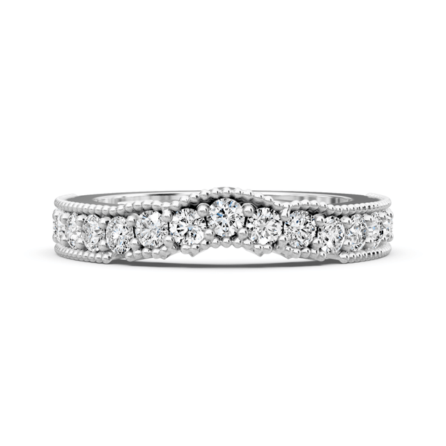 0.60 CT Round Cut Natural Diamonds - Wedding Band