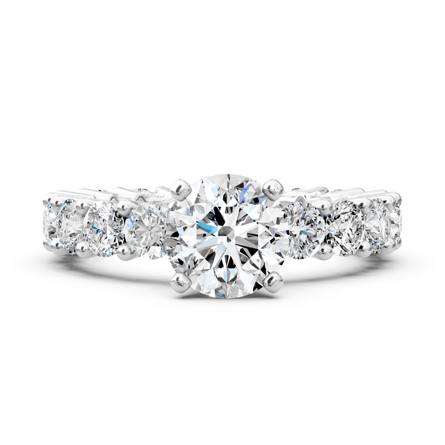 1.40-6.90 CT Round Cut Lab Grown Diamonds - Engagement Ring
