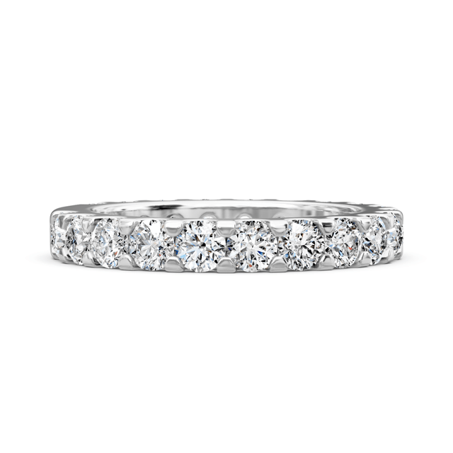 2.80 CT Round Cut Natural Diamonds - Wedding Band