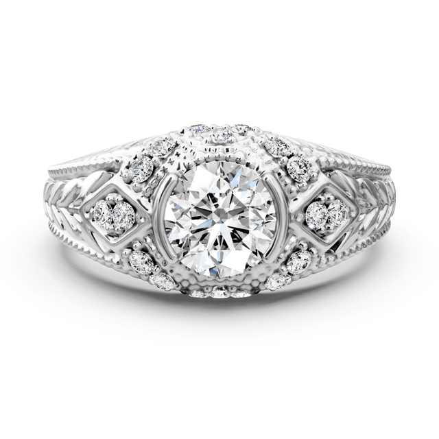 0.60-1.75 CT Round Cut Natural Diamonds - Engagement Ring