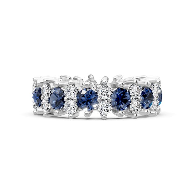 4.00 CT Round Cut Natural Diamonds - Eternity Rings