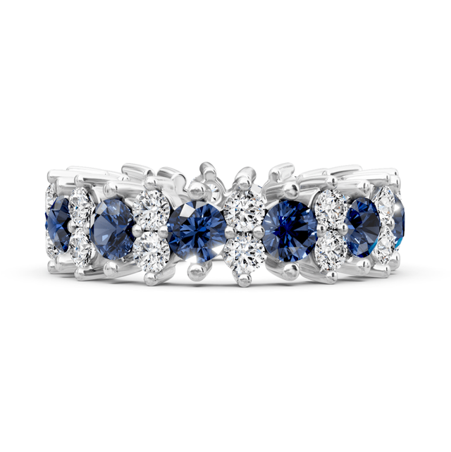 4.00 CT Round Cut Natural Diamonds - Eternity Rings