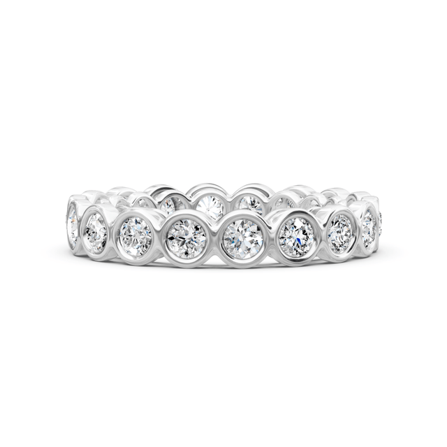 1.55 CT Round Cut Natural Diamonds - Eternity Rings