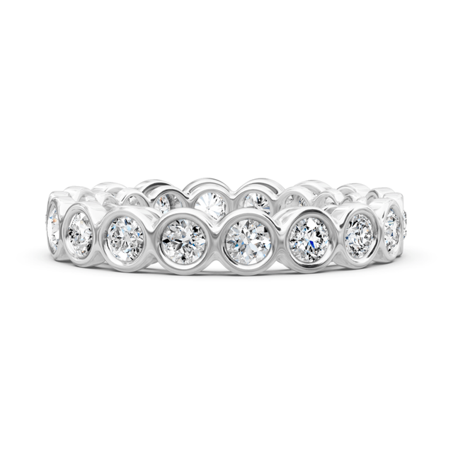 1.55 CT Round Cut Natural Diamonds - Eternity Rings