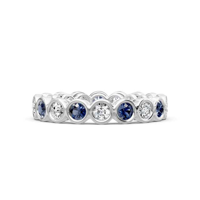 1.55 CT Round Cut Natural Diamonds - Eternity Rings