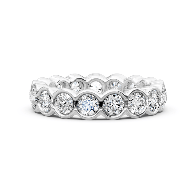 4.00 CT Round Cut Natural Diamonds - Eternity Rings