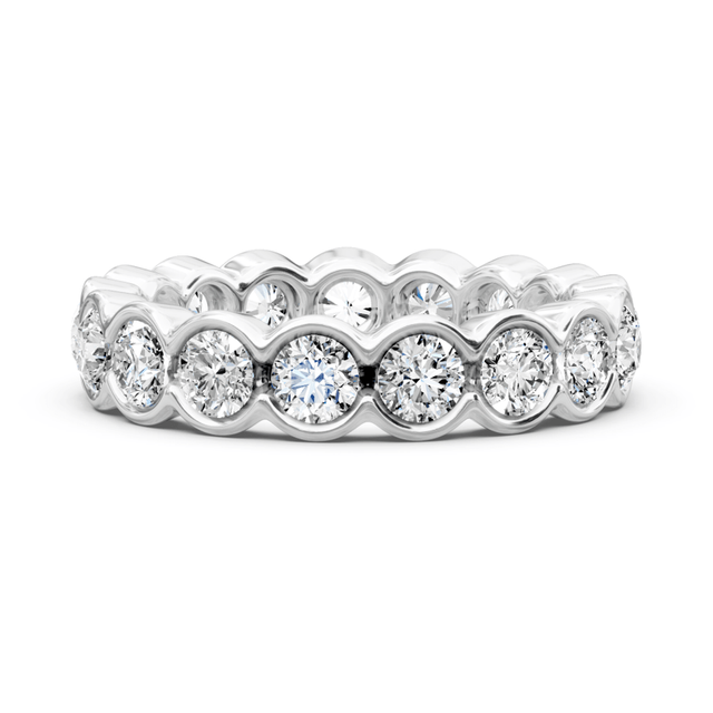 4.00 CT Round Cut Natural Diamonds - Eternity Rings
