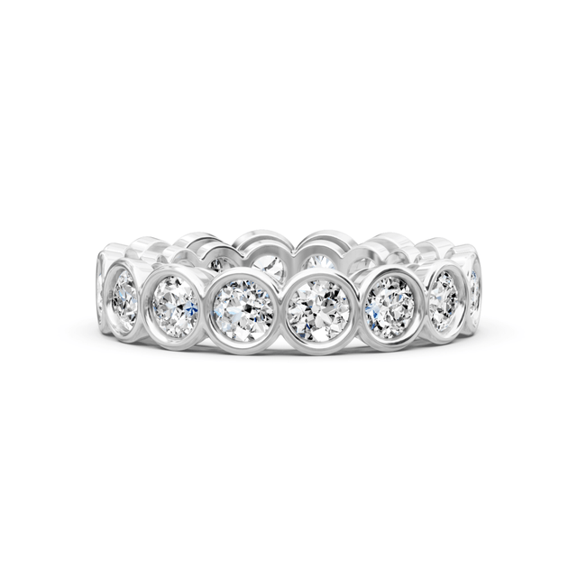 1.50 CT Round Cut Natural Diamonds - Eternity Rings