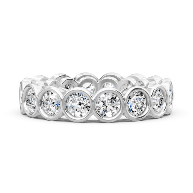 1.50 CT Round Cut Natural Diamonds - Eternity Rings