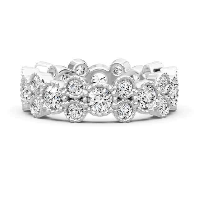 1.70 CT Round Cut Natural Diamonds - Eternity Rings