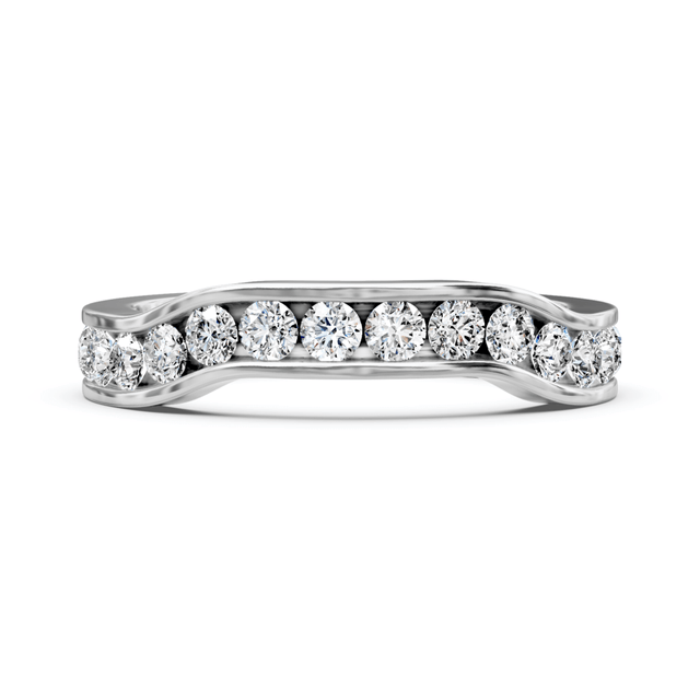 0.45 CT Round Cut Natural Diamonds - Wedding Band