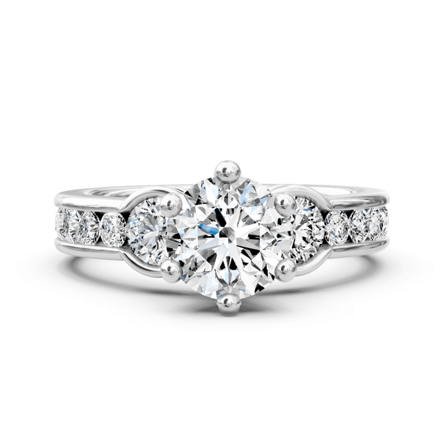 1.20-2.35 CT Round Cut Natural Diamonds - Engagement Ring