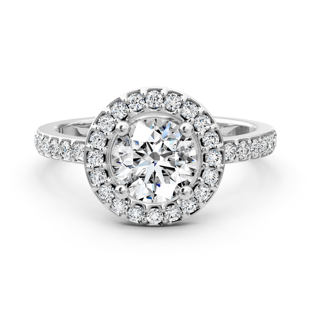 0.85-6.35 CT Round Cut Lab Grown Diamonds - Engagement Ring