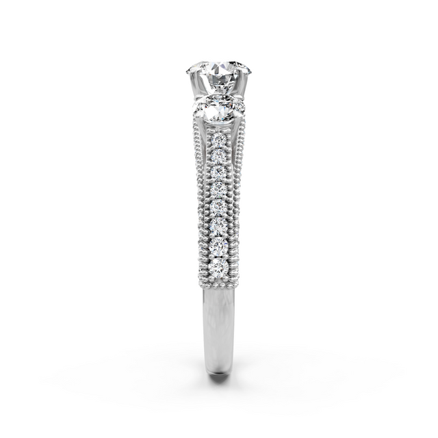 1.35-2.50 CT Round Cut Natural Diamonds - Engagement Ring