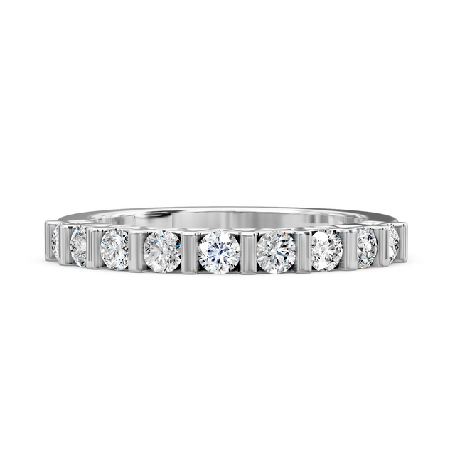 0.50 CT Round Cut Lab Grown Diamonds - Wedding Band