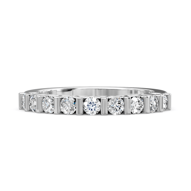 0.50 CT Round Cut Natural Diamonds - Wedding Band