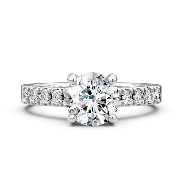 0.60-1.75 CT Round Cut Natural Diamonds - Engagement Ring