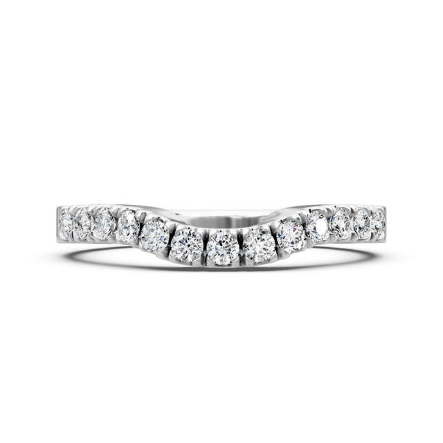 0.30 CT Round Cut Lab Grown Diamonds - Wedding Band