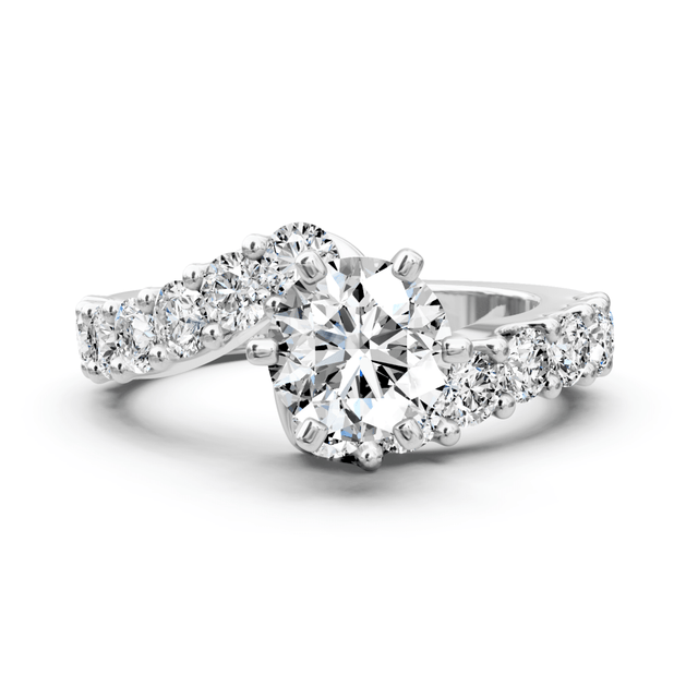 1.65-2.80 CT Round Cut Natural Diamonds - Engagement Ring