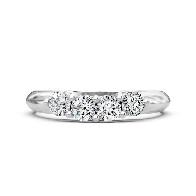 0.60 CT Round Cut Lab Grown Diamonds - Wedding Band