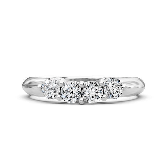 0.60 CT Round Cut Natural Diamonds - Wedding Band