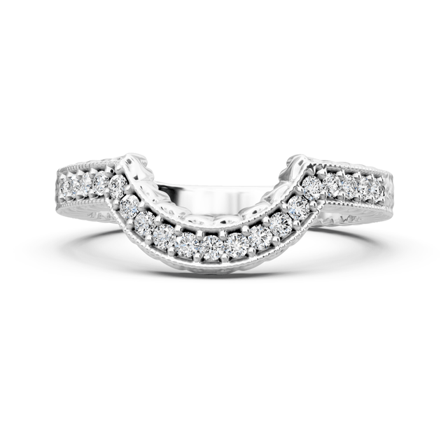 0.45 CT Round Cut Natural Diamonds - Wedding Band