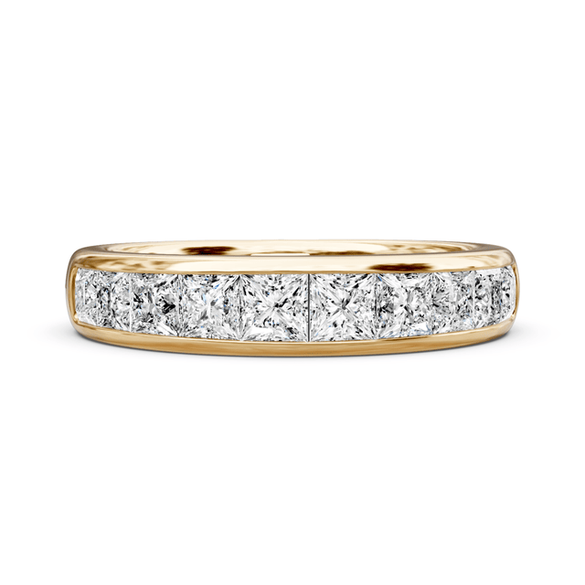 1.65 CT Princess Cut Natural Diamonds - Wedding Band