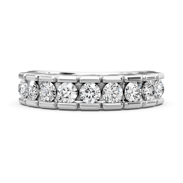 1.20 CT Round Cut Natural Diamonds - Wedding Band