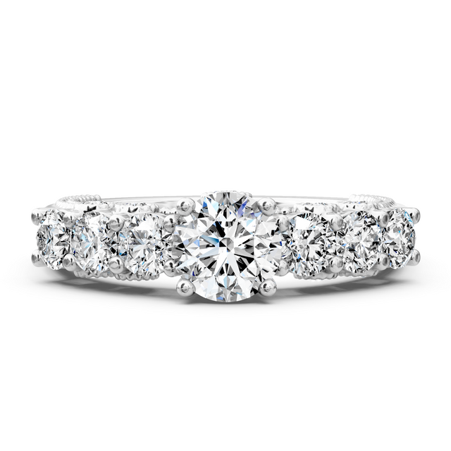 1.60-7.10 CT Round Cut Lab Grown Diamonds - Engagement Ring