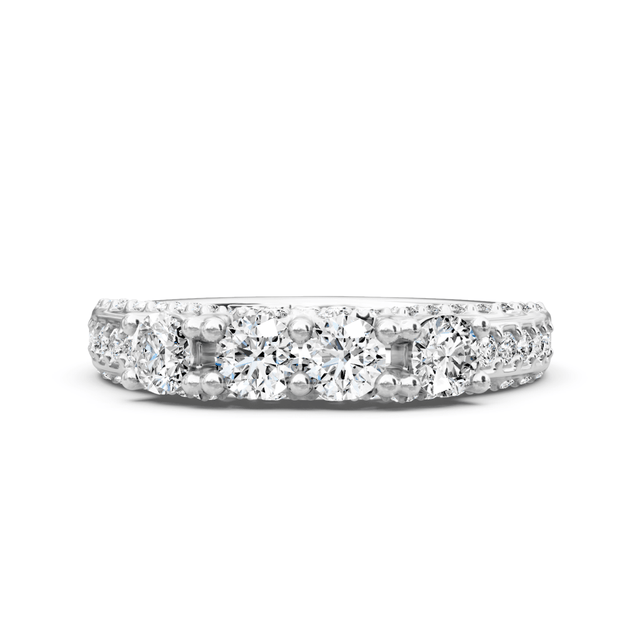 1.05 CT Round Cut Natural Diamonds - Wedding Band