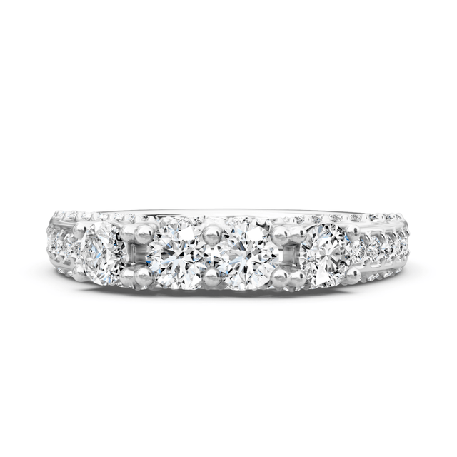 1.05 CT Round Cut Natural Diamonds - Wedding Band