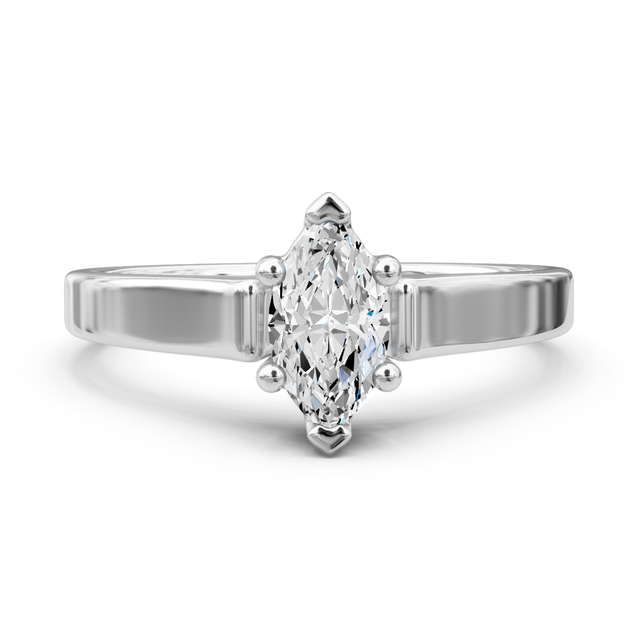 0.50-6.00 CT Marquise Cut Lab Grown Diamonds - Solitaire Rings