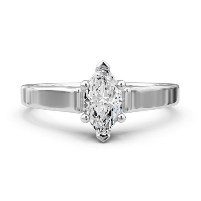 0.35-1.50 CT Marquise Cut Natural Diamonds - Solitaire Rings