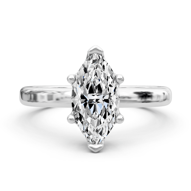 0.35-1.50 CT Marquise Cut Natural Diamonds - Solitaire Rings