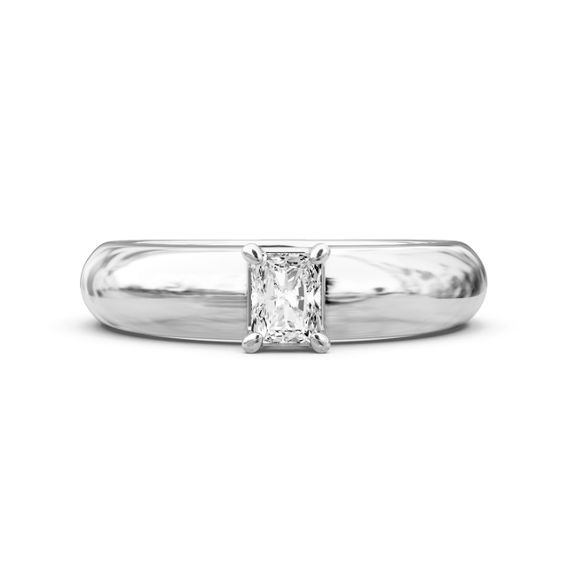 0.35-1.50 CT Radiant Cut Natural Diamonds - Solitaire Rings