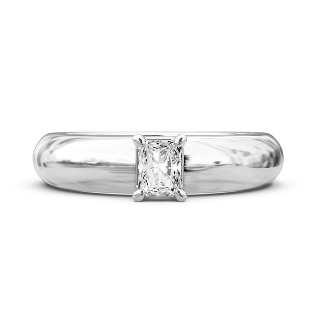 0.35-1.50 CT Radiant Cut Natural Diamonds - Solitaire Rings
