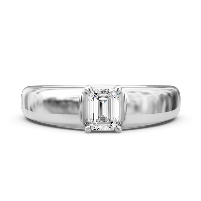 0.50-6.00 CT Emerald Cut Lab Grown Diamonds - Solitaire Rings