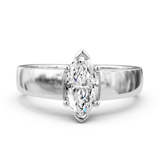0.50-6.00 CT Marquise Cut Lab Grown Diamonds - Solitaire Rings